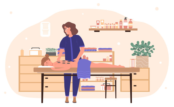 工作中的按摩师图片下载