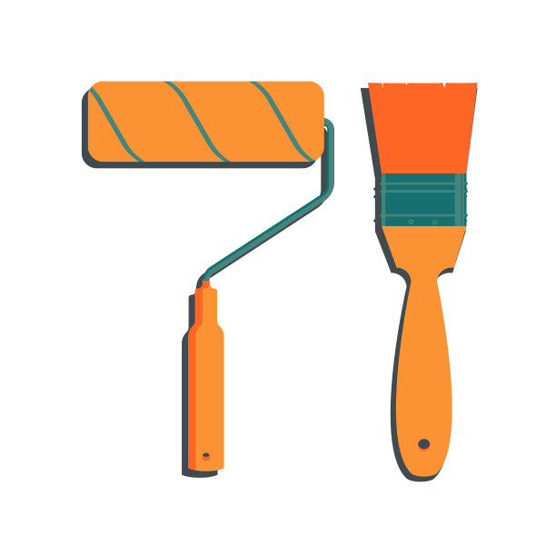 油漆辊和刷修复翻新图片下载