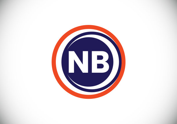 首字母n b标志设计模板图片下载