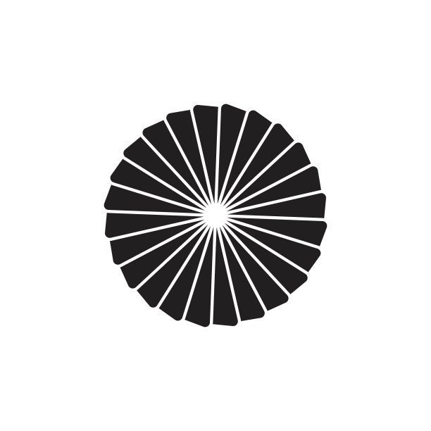 圆形涡轮太阳线艺术漩涡标志图片下载