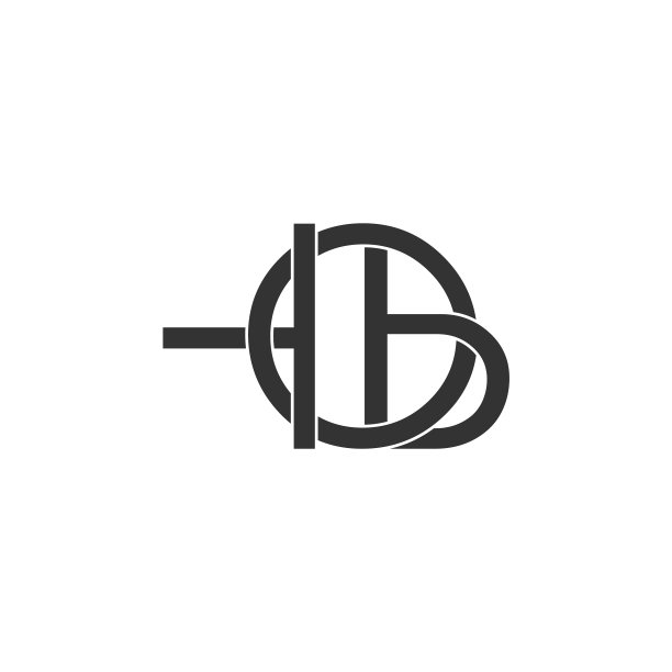 抽象字母TB连接重叠标志图片下载