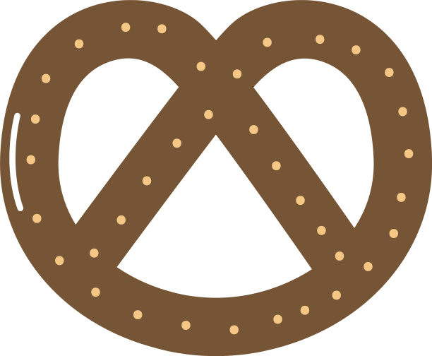 椒盐脆饼图标形象扁平风格图片下载