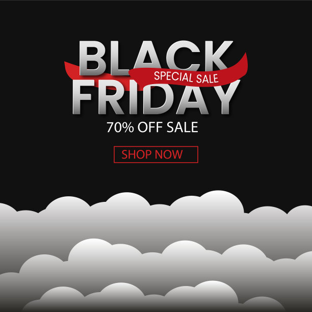 黑色星期五促销标语概念图片下载