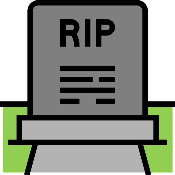 撕裂墓碑颜色图标孤立图片下载