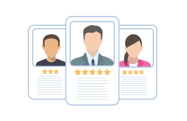 用户或个人资料卡的细节符号，身份证明文件与个人照片和文字。个人信息数据卡图片下载