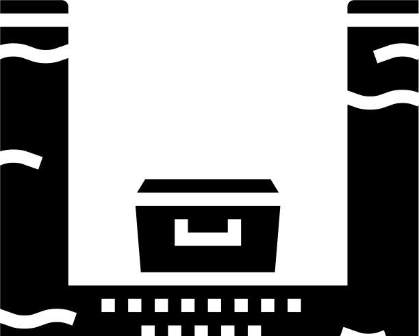 棺木在墓坑中雕象孤立图片下载