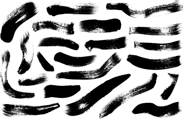 波浪和直笔触收集图片下载