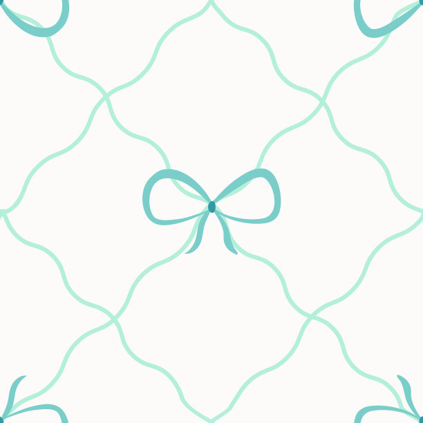 无缝图案与丝带和蝴蝶结图片下载