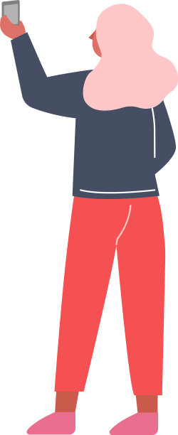 后视镜年轻女子站着听图片下载