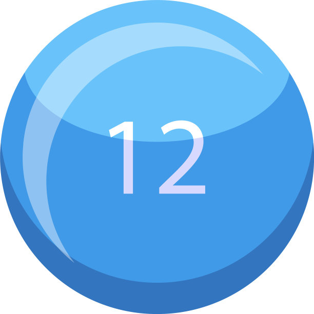 幸运彩票球图标等距风格图片下载