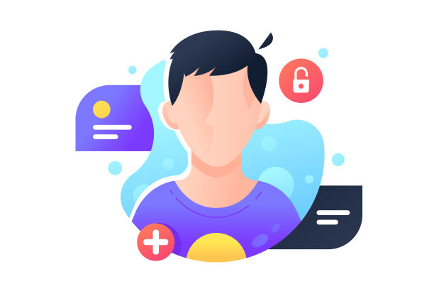 男子剪影没有脸的web用户帐户。图片下载