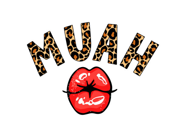 嘴唇吻。性感的红色唇膏。矢量插图与女性的嘴。美丽的女孩嘴唇图片下载