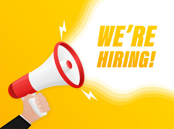 我们正在招人。矢量插图概念模板，设计，网页，移动应用程序，海报，横幅，传单，背景。图片下载
