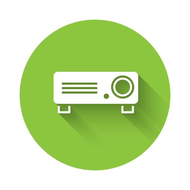 白色演示电影电影媒体放映机图片下载