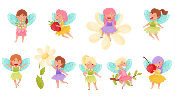 长着翅膀的小仙女或小仙子图片下载