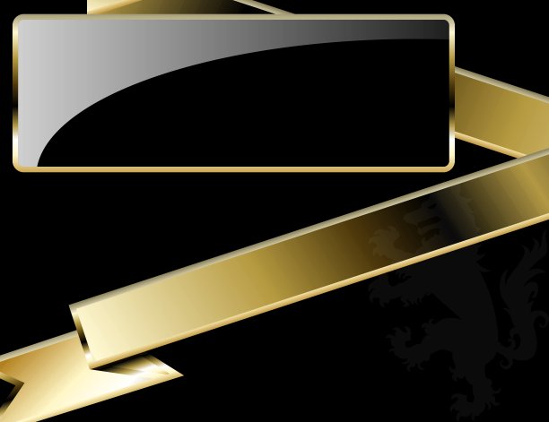 黑色和金色豪华盾crest背景纹章插图1图片下载