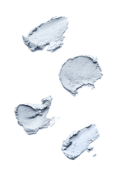 白色背景上的化妆泥。图片下载