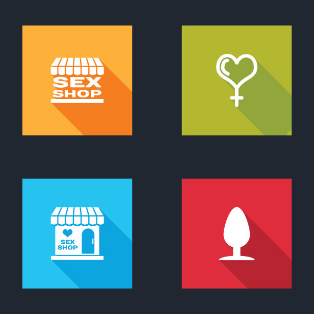 集性商店建筑女性性与心图片下载