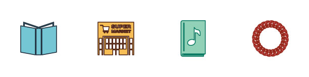 设置开书超市大楼和音响图片下载