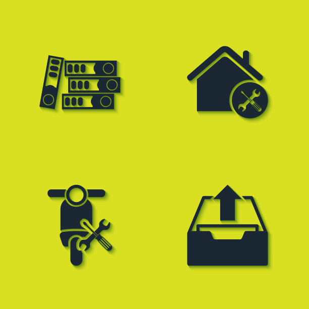 设置办公文件夹上传收件箱滑板车服务图片下载