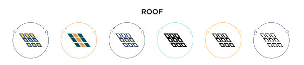 Roicon在填充细线轮廓和笔划图片下载