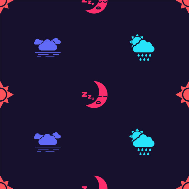 设置云与雨和太阳月亮图标和太阳图片下载