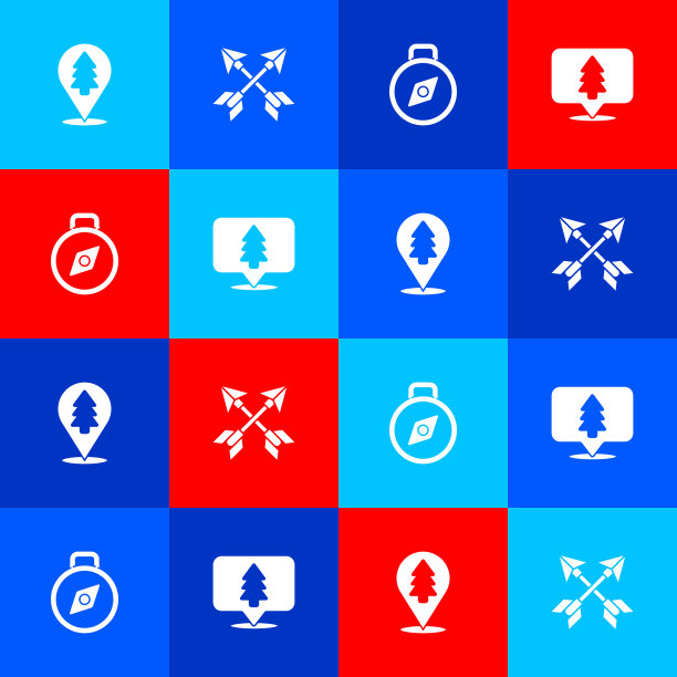 设置位置森林交叉箭头图片下载