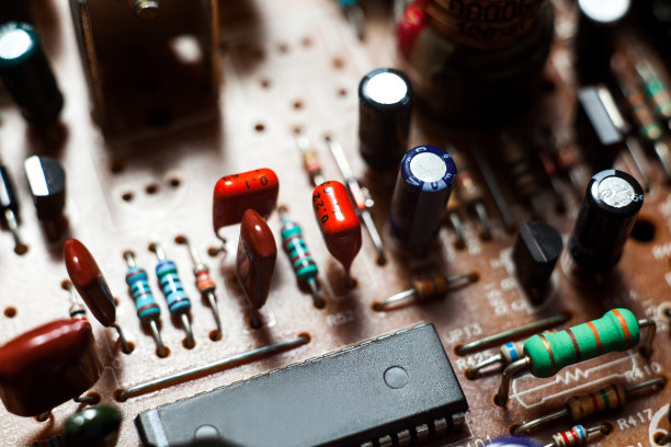 电子印刷电路板的细节图片下载