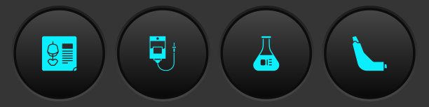 设置x光针、静脉袋、试管和烧瓶图片下载