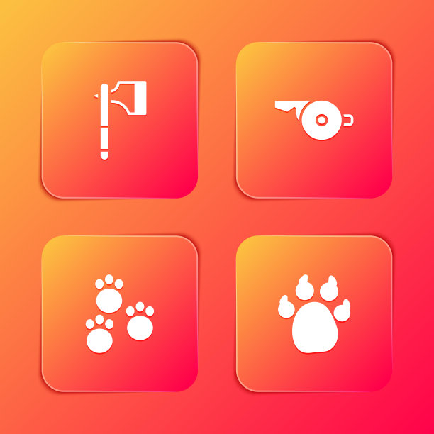 设置木斧哨子爪印和图标图片下载