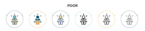 很差的图标在填充细线轮廓和描边图片下载