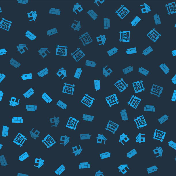 Set house hanging sign with rent closed door .房子挂着出租的招牌图片下载