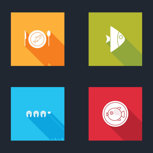 盘上鱼，鱼烤牛排图片下载