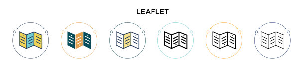 单张图标以细线填满轮廓和轮廓图片下载