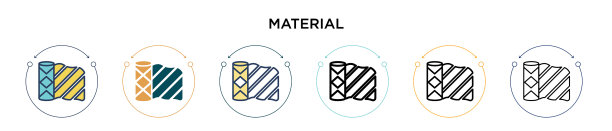 材质图标中填充了细线和轮廓线图片下载