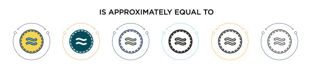 近似等于在填充薄的图标图片下载
