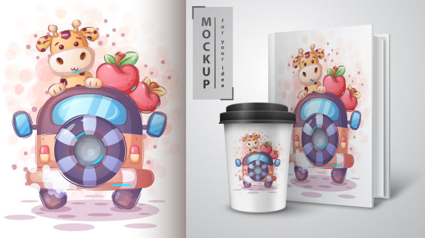 大长颈鹿旅游海报和商品图片下载