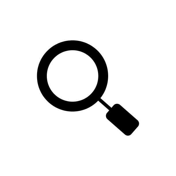 搜索放大镜矢量平面字形图标图片下载