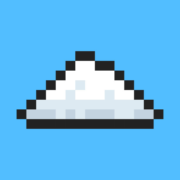 云图标。像素艺术。复古游戏的风格。矢量插图。图片下载