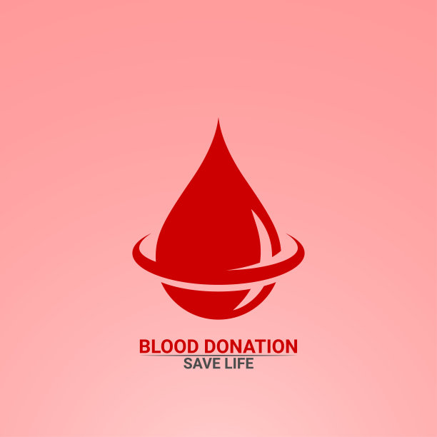 血滴标志。献血拯救生命。图片下载