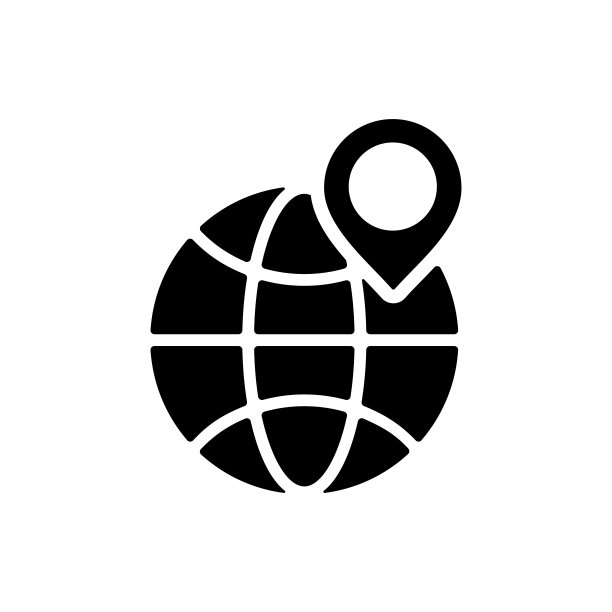 地球行星和位置标记图标图片下载