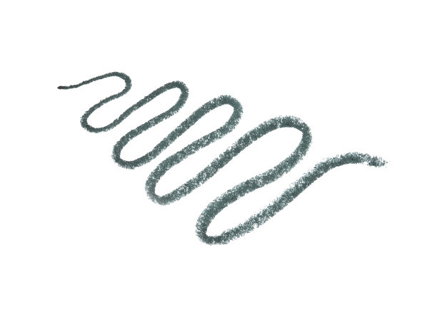 绿色灰色眼线笔描在白色背景上图片下载