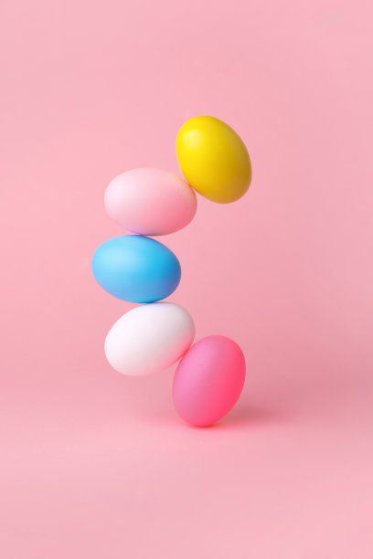 五彩缤纷的复活节彩蛋图片下载