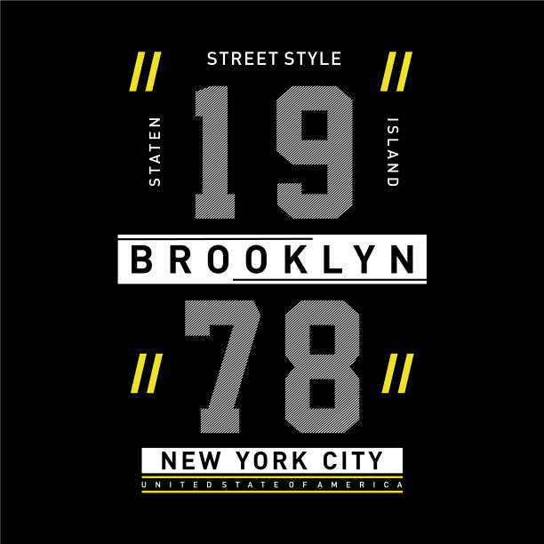 街道风格的纽约t恤设计图形排版图片下载