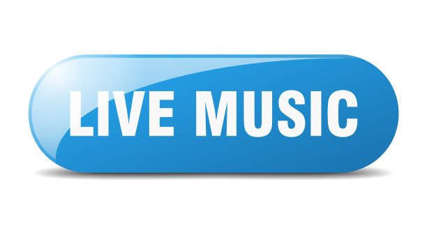 现场音乐按钮贴纸横幅圆形玻璃图片下载