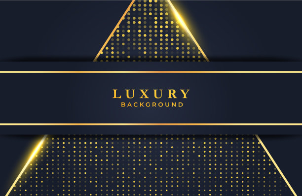抽象的豪华背景与黄金点图片下载