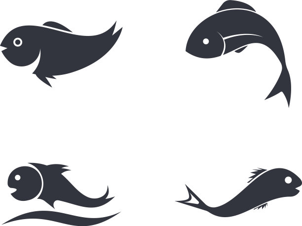 鱼标志模板图片下载