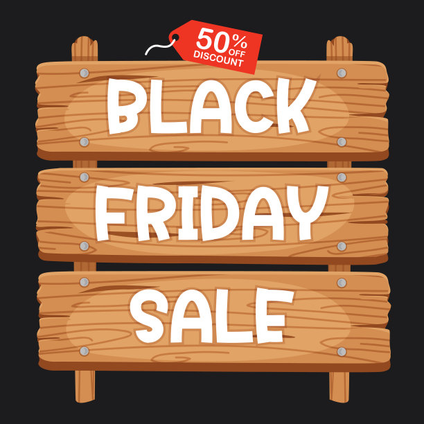 黑色星期五促销题词设计模板图片下载
