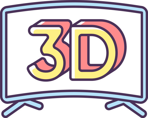 3d电视RGB颜色图标图片下载