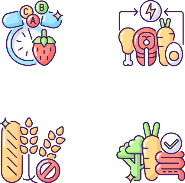 食物组RGB颜色图标设置图片下载